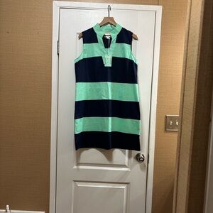 Sail to Sable Mint and Navy Dress